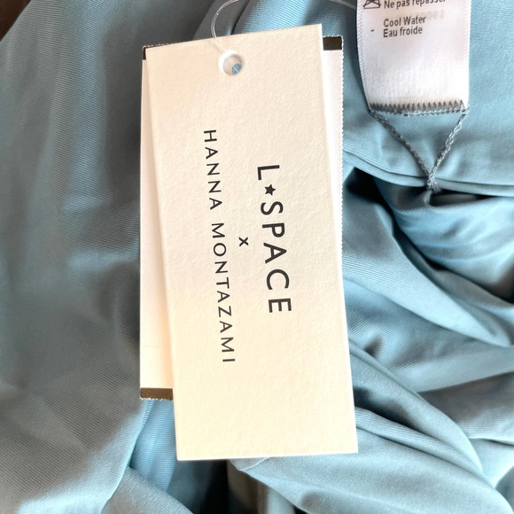 L*SPACE X Hanna Montazami Penelope One Piece Swimsuit Slated Glass Small New - Picture 13 of 15